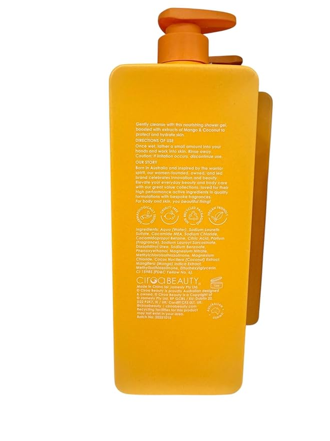 Shower Gel (Mango &amp Coconut) Protect &amp Hydrate - JUMBO 33.8 Oz.