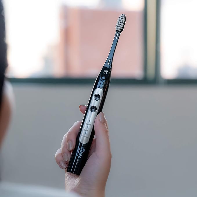 IONIC KISS IONPA DH Home Black Ionic Power Electric Toothbrush Black Easy-to-use Brushing Timer 3 Modes 2 Soft Extended Filament Brush Heads Made in Japan You hyG DH-311BK