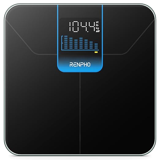 RENPHO Weight Scale for Body Weight High-Accurate Digital Bathroom Scale with 7-Day Weight Trend Large LED Display Sleek Weighing Scale with Sturdy and Durable Base 11.02 400lbs