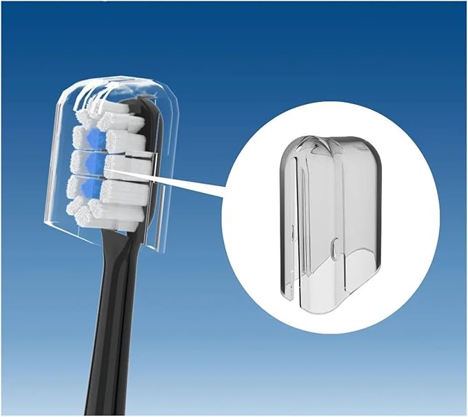 Replacement Brush Heads Compatibility for Mijia T301 T302 T501 /501CSonic Toothbrush Head Soft Bristle Nozzles(T301-302-WH-6Pcs)
