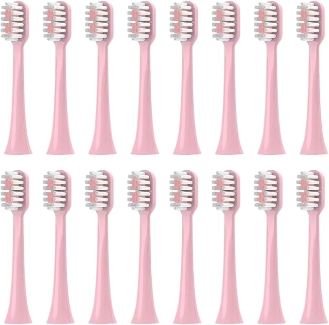 Replacement Toothbrush HeadsCompatible for S100 S200 S600 S700 S800 S900 S710 S820 S910 ElectricCompatible for Hyundai X100(16pcs Pink)