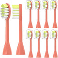 4Pack Replacement Toothbrush HeadsCompatible for Ph One Soni Care Electric Toothbrush Head HY1100 HY1200 BH1022(8pcs Miami Coral)