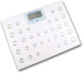 MaxiAids Talking Bath Scale - English &amp Spanish - 440 lb Capacity - LCD Display - White
