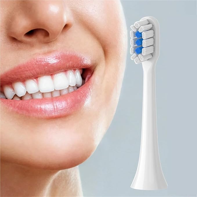 Pack Electric Toothbrush HeadsCompatible for Xiaomi Mijia T301 T302 T501 T501C Replacement Accessories(T301-302-WH3BK3)