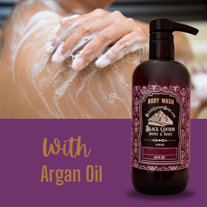 Black Canyon Seductive Sweet Pea Scented Body Wash &amp Milk Bath Set