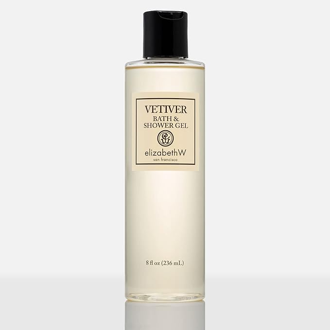elizabethW Vetiver Bath and Shower Gel - 8 Fluid Ounces