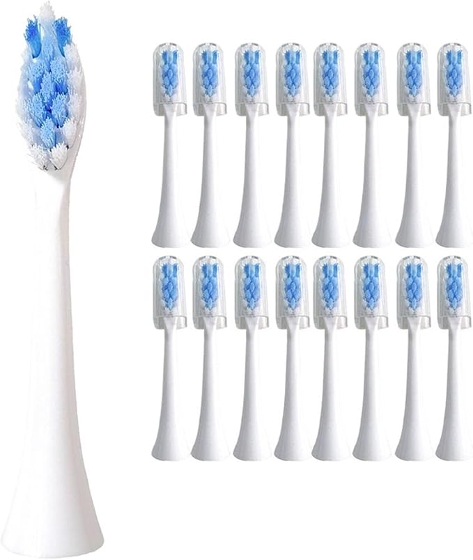 Compatible for E-Series Essence Electric Replacement Toothbrush Heads Xtreme Elite Advance Cleancare C3 Supply Tooth Brush(3color-1A-16pcs)