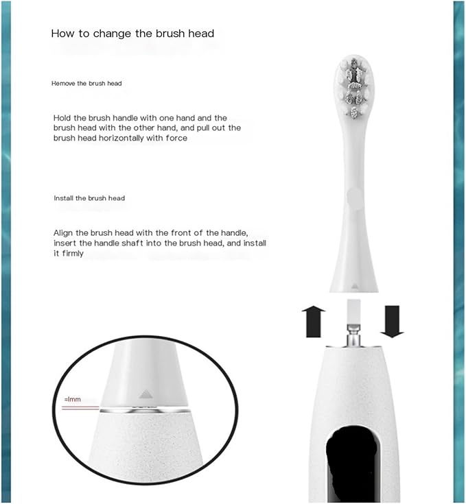 Toothbrush Heads Compatible for Air2/One/SE X/X PRO/Z1/F1 4PCS(4pcs White)
