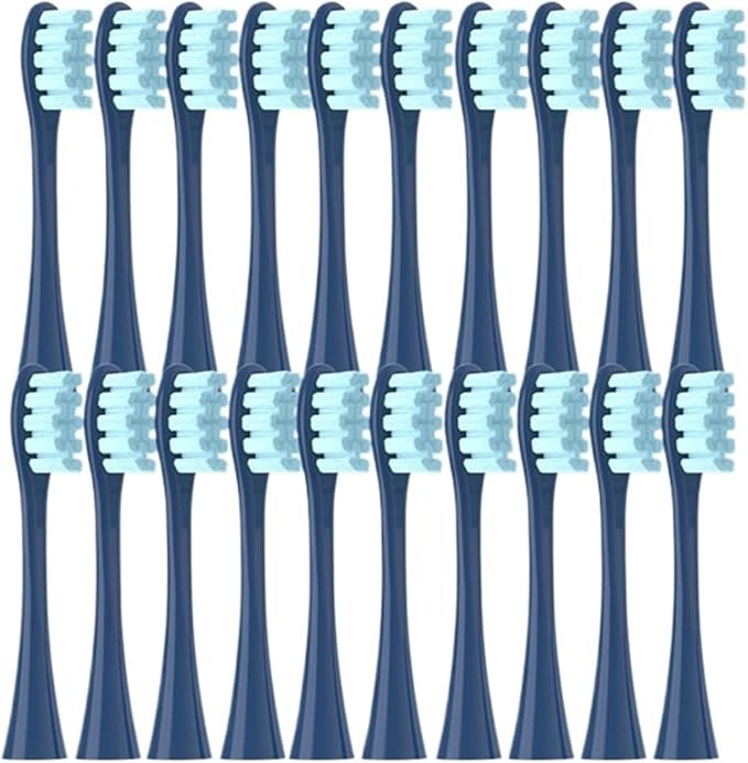 20/50/100PCS Blue Replacement Brush Head for X/X PRO/ Z1/ F1/ One/Air 2 /SE Soft Dupont Bristle Sonic Nozzles(20Blue)