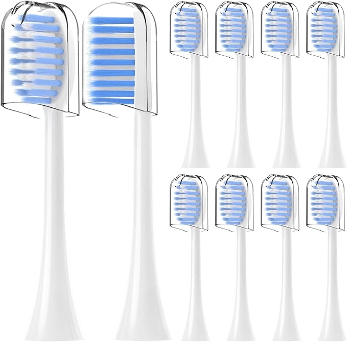 Compatible for Spotlight Oral Care Electric Toothbrush Replacement Brush Headsfor Sonic Toothbrus(White)