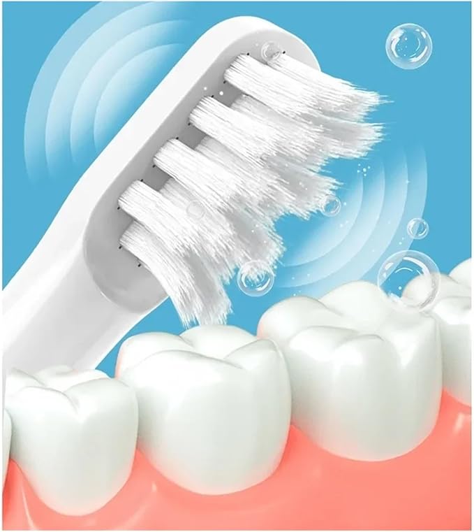 8 Pcs Replacement Brush Heads for T100 Sonic Electric Toothbrush Head Soft Bristle Nozzles Vacuum Packing