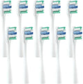 Replacement Compatible for Usmile Y1/U1/U2 Toothbrush Heads Smart Electric Tooth Clean Brush Nozzles 4/10Pcs/Set(10WhiteBlueF)
