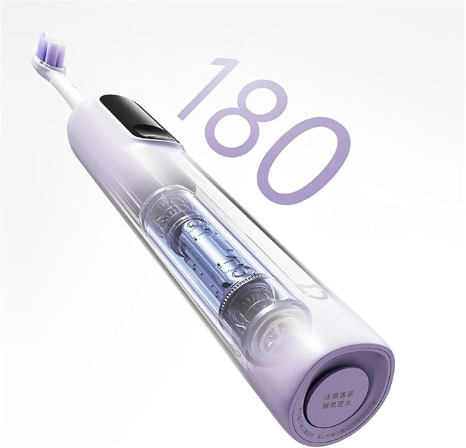 Compatible for XIAOMI MIJIA - Oscillation Toothbrush Pro Smart 4 Modes IPX8 Waterproof Vibration(White)