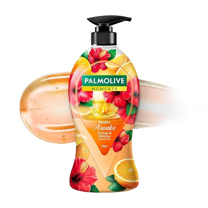 Pa..lmolive Moments Range Mindful Awake Body Wash 750ml Shower Gel