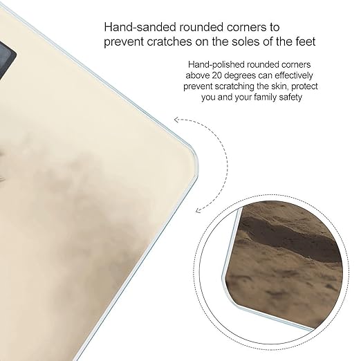 Animals Horse Running Bathroom Scale for Body Weight Bathroom Weighing Scale with Backlit LCD Display Highly Accurate Measures Weight Up to 180kg