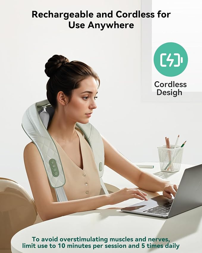 Snailax Neck Masssager and Foot Massager Bundle