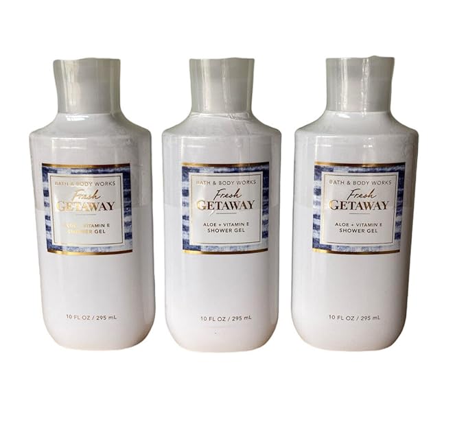 3 Fresh Getaway Yuzu Citrus bath body Shower Gel Aloe &amp Vitamin E