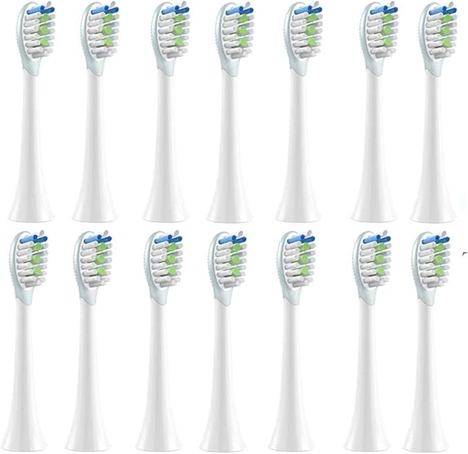 14 PCSCompatible for SOOCAS X3S Replacement Toothbrush Heads X3U/X3Pro/D2/ D3S/D5 Electric Soft Bristle Nozzles(14 Double-Side Brush)