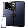 Smart Scale for Body Weight 4.3 Color Display Digital Weight Scale High Precision Wi-Fi Bathroom Scale with BMI Body Fat Muscle Mass 20 Body Composition Scale Sync App 400 lbs Black
