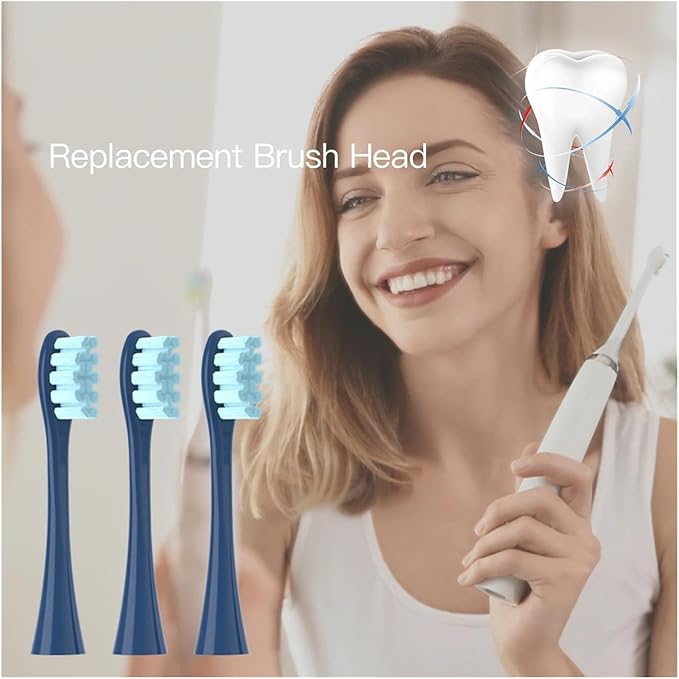 20/50/100PCS Blue Replacement Brush Head Compatible for Oclean X/X PRO/ Z1/ F1/ One/Air 2 /SE Soft Dupont Bristle Sonic Nozzles(20Blue)