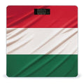 Italy Flag Bathroom Scale Automatic Power On/Off Body Scales LCD Backlight Display Square Digital Scale Rounded Corners Bathroom Scales for Home Bedrooms