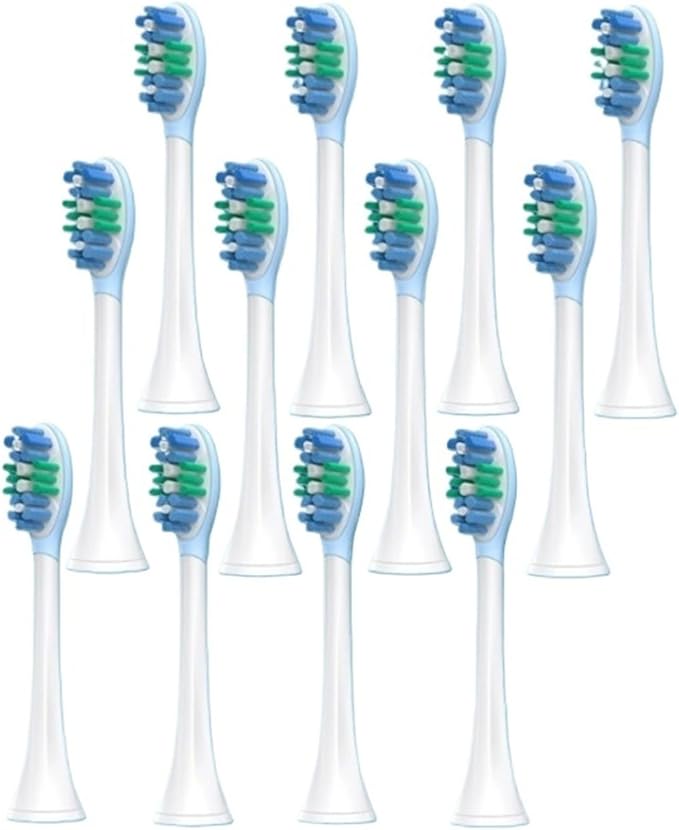 9Models Toothbrush Head CCompatible for with Sonicare HX3/HX6/HX9 Series Models(12pcs 906-C)