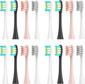 16pcs Replacement Brush Compatible for Oclean Sonic X/Pro/ Z1/ SE F1 One PW01/03/05/07/09 P5 Electric Toothbrush(16 (4 Colors))