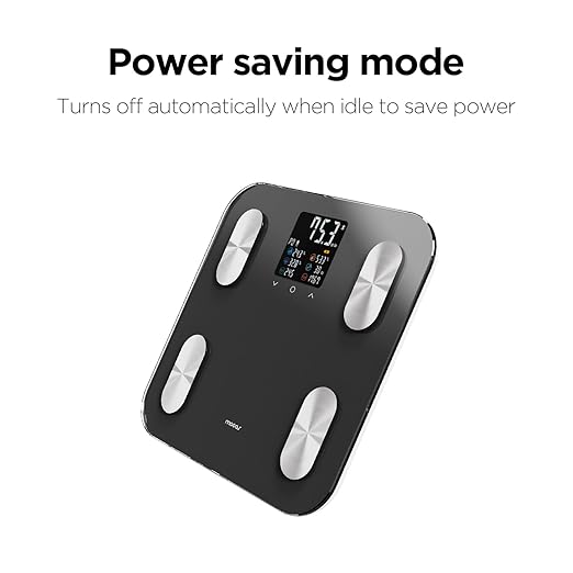 mooas Smart Scale for Body Weight Fat Bluetooth Scale Digital Bathroom Scale with BMI Body Fat Muscle Mass Composition LCD Accurate Wi-Fi Bluetooth Scale for Home Smartphone App 396 lbs (Black)