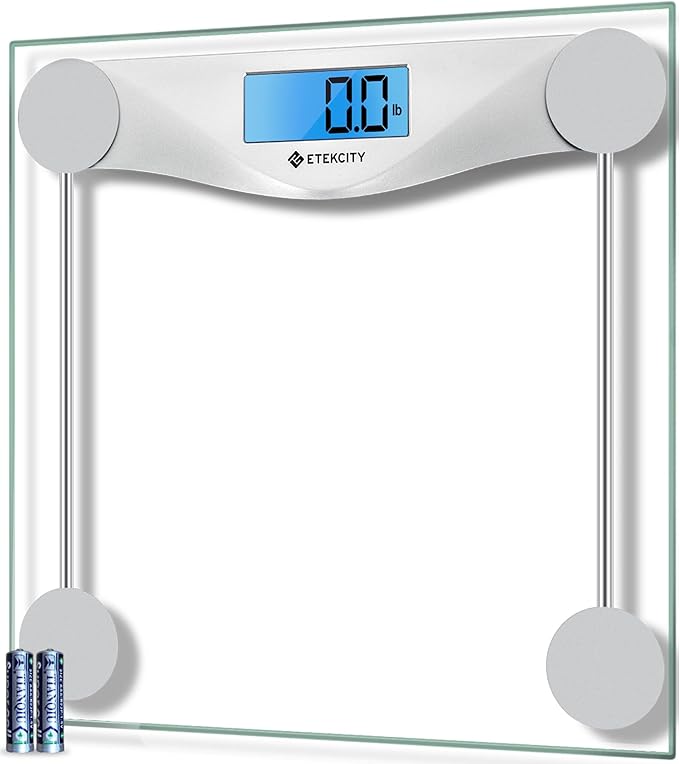 Etekcity 400lb Bathroom Body Weight Scale and Palmer's Cocoa Butter 8.5oz Stretch Mark Massage Lotion Pregnancy Skin Care