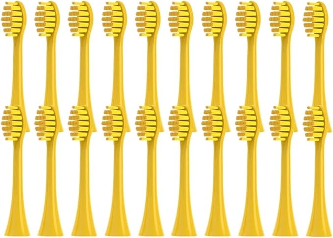 20/50/100 Pieces Toothbrush Heads Compatible for Apiyoo P7/Y8/SVP/Moon Electric Heads Vacuum Bristle Nozzle(20Yellow)