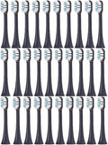 4/8/12/16PCS for T501 Replacement Toothbrush Heads Electric Vacuum Soft Bristle Brush(T501 black-30pcs)