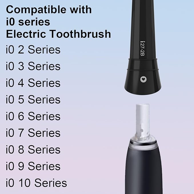 Toothbrush Heads Compatible with Oral B iO 3 4 5 6 7 8 9 10 Series Electric ToothbrushCompatible with Oral B iO Replacement Heads Medium Bristles Electric Toothbrush Heads for Effective Cleaning