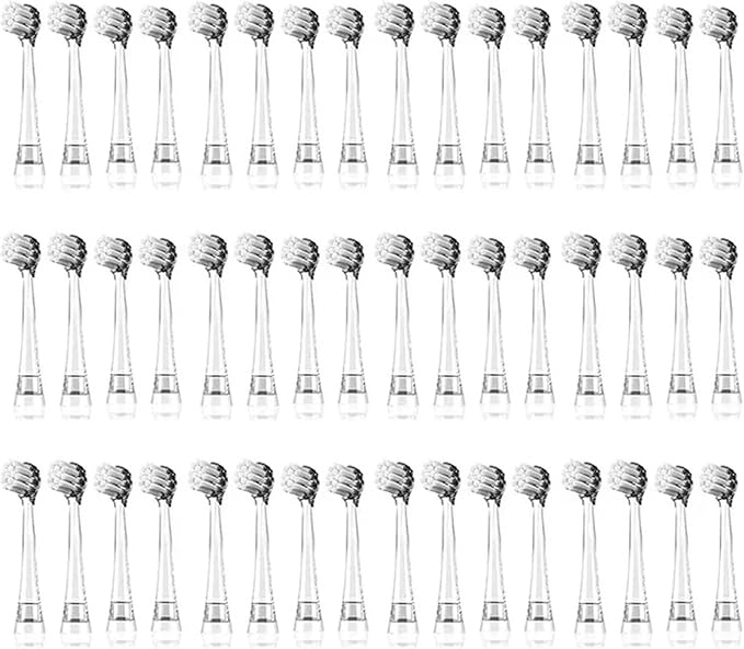 Replacement Toothbrush Heads Compatible for Seago SG902/SG602 Electric 0-3 Years Toddler Kids Oral Care Soft T Bristl(48 Big Heads)