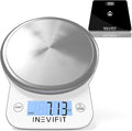 INEVIFIT Bathroom Scale &amp Digital Kitchen Scale Fitness Bundle Complete Body Composition and Nutrition Tracking Solution with Batteries Included