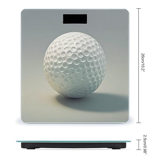 Golf Ball Smart Scale for Body Weight Accurate Bathroom Scale with LED Display Digital Weight Scales Weighing Machine High Precision Scales for Bath Home