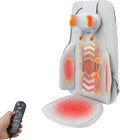 Neck and Back Massage Device with Heat Comfortable Back Massage for Pain Relief Back Massager for Chair for Office Home Car (Grey)