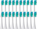Brush Heads Compatible for with Philips Sonicare Tips Soft Dupont Nozzles Vacuum Sealed Packaged Hx3/6/8/9 Series General(20pcs Bluegreen)