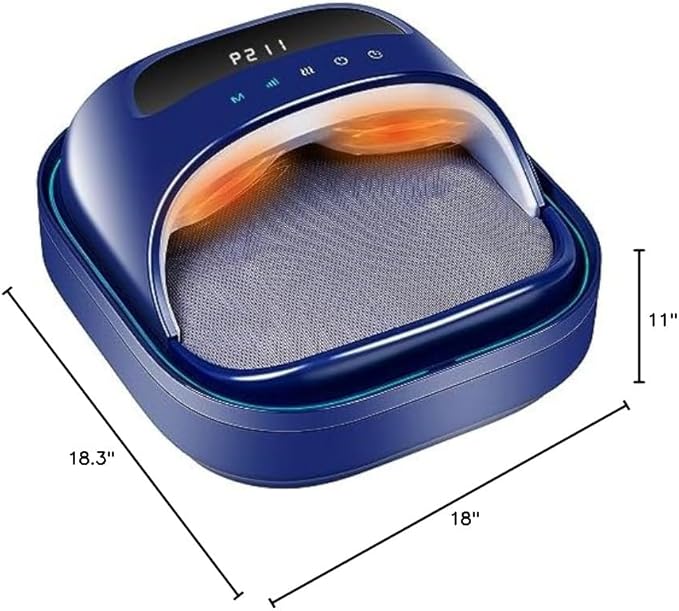 H&ampB Luxuries Shiatsu Foot Massager for Foot Pain Relief Electric Heated Foot Massager Deep Tissue Kneading Feet Forefoot Massage Machine Compression Ideal for Men Women Parents and The Elderl