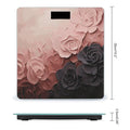 Rose Color Blush and Black Scale for Body Weight Sturdy Tempered Glass Weighing Scales with LCD Display Accurate Digital Bathroom Scale Convenient Body Fat Smart Scales 400lb