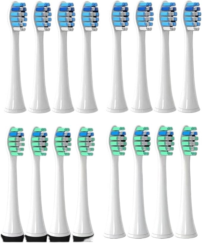 Compatible for Philips Sonicare Toothbrush Brush Head Replacement Heads HX3/HX6/HX9 Series HX3210/3211/6150/6500/6510/6530/9342/6730(8P2 8P3)