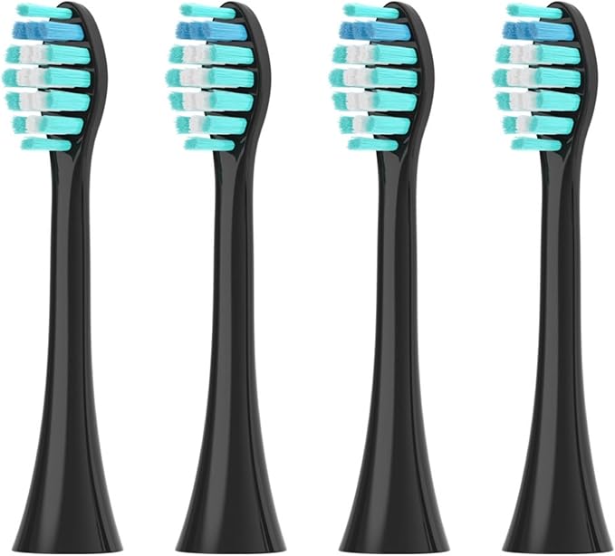 Compatible for Electric Toothbrush Head 051B Cleaning Replacement Bristle Brush Heads Nozzles4/8/16pcs(4PCS Black)