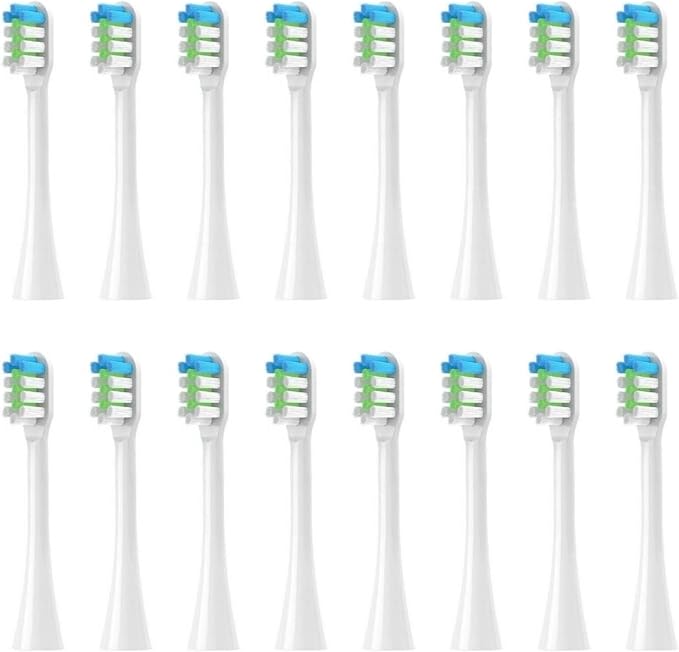 Replacement Toothbrush HeadsCompatible for Nandme Nx8000 Sonic Electric Soft Bristle Tooth Brush Head(16pcs White)