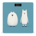 Two Cartoon Animals Scale for Body Weight Precision Bathroom Weighing Scales with Back Lit LCD Display Sturdy Tempered Glass Body Weight Scales Digital Bathroom Scale 400lb