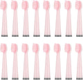 16pcs Compatible for A11 Toothbrush Replacement Heads Soft Brush Bristles Nozzles(16PCS Pink)