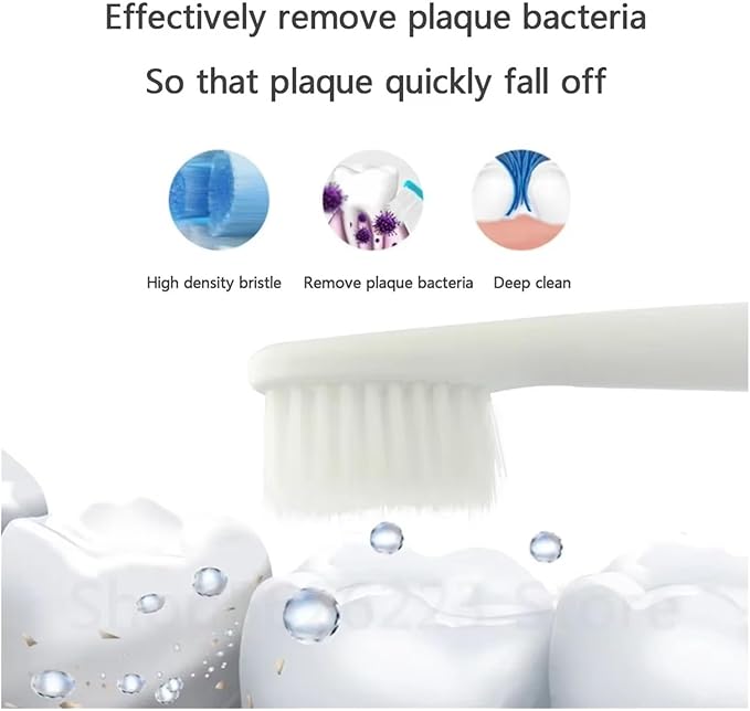 8PCS Replacement Toothbrush Head Compatible for Doltz DM71/DM81/DM711/DM712/DM61/DML1/DM31/PDM7B/MDB3A Electric