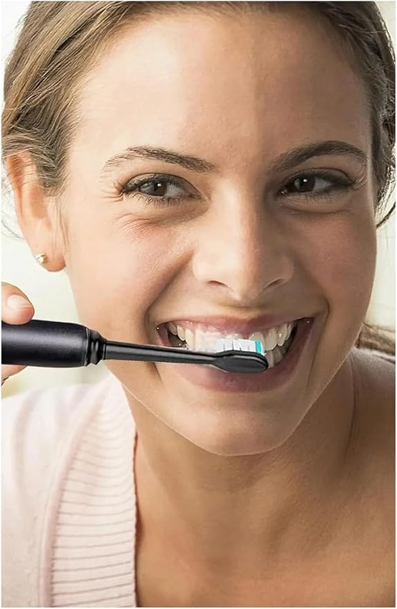 Compatible for 8Pcs Replacement Brush Heads Compatible with Philips Sonicare DiamondClean HX3/HX6/HX9 Series Electric Toothbrush HX6064(8 White 8 Black)