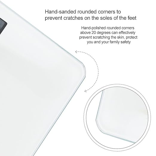 Long-beaked HeronScale for Body Weight with LCD High Precision Weighing Scales Fashion Sturdy Tempered Glass Weight Scales Easy-to-Read Digital Bathroom Scale for Daily 400lb