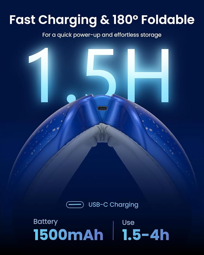 RENPHO Limited Edition Eye Massager with Heat and Cooling Voice Control FSA Eligible HSA Mothers Day Birthday Gifts for Mom Women Men Her Him Eye Mask for Migraines Relief Eyeris 3 Reduce Dry Eyes