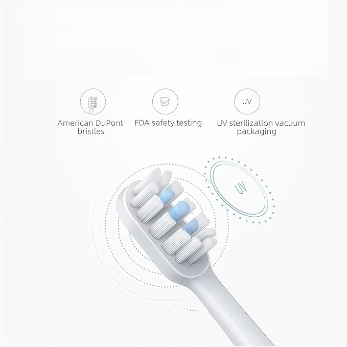 Replacement Toothbrush Heads Compatible with MIJIA T500 T500C Sonic Electric Toothbrush Head(6PCS)
