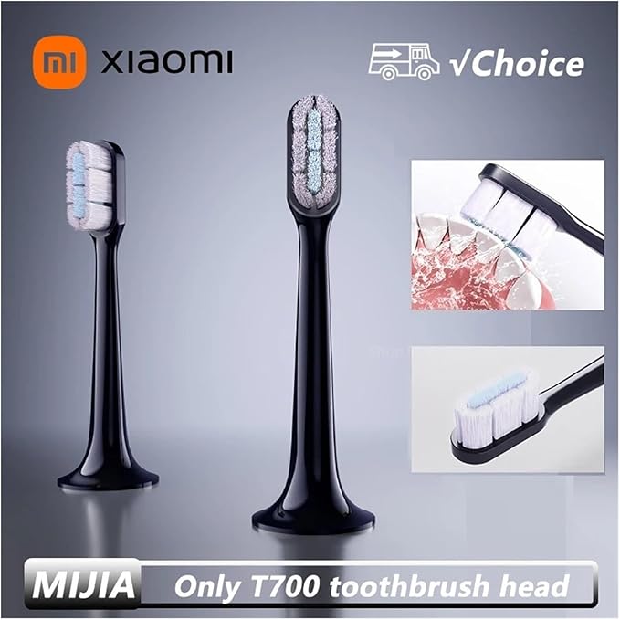 Compatible Toothbrush Head T700 Sonic Electric Waterproof Soft Health Replacement Bristles 2/4/6Pcs(2pcs)